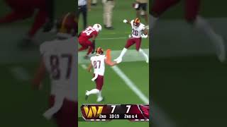 JEREMY MCNICHOLS GETS IN FOR A TOUCHDOWN shorts nfl commanders football cardinals touchdown [upl. by Macdonald728]