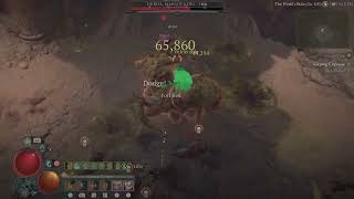 Solo Duriel Barbarian Whirlwind Shout Build  Diablo 4 Season 2 [upl. by Yehs]