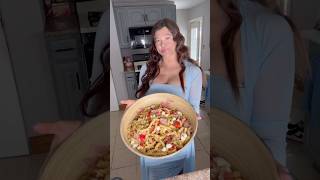 Italian pasta salad pasta salad food cooking appetizer italianfood yum foodie babyshower [upl. by Atyekram]