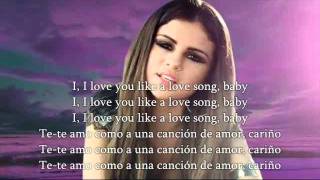 Selena Gomez amp The Scene  Love You Like A Love Song  Spanish English Lyrics Subtitles [upl. by Hamlin]