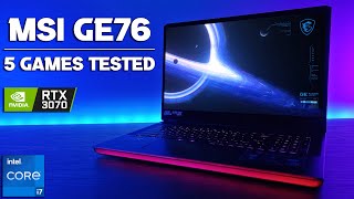 MSI GE66  GE76 Raider  5 Games Tested  RTX 3070  I7 11800H [upl. by Mari]