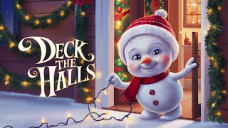 Deck the Halls  Fun Kids Christmas Song with Lyrics 🎄 Join the Merry SingAlong [upl. by Naujed]