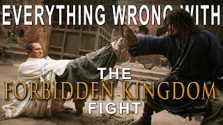 Everything Wrong With Jackie Chan vs Jet Li Fight Scene in The Forbidden Kingdom [upl. by Idleman]