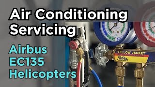 Air Conditioning Servicing  Airbus EC135 Helicopter  Metro Aviation AC STC Installation [upl. by Balcer219]