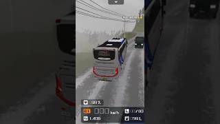 Bus long kitchen 🙃😊 full snow 🌨️ ❄️ ghati road 🥵 kgf Indonesia bus simulator game [upl. by Wiersma]