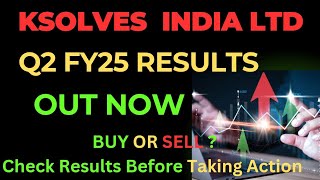 KSOLVES India Ltd Q2 Results 2025 😱  Ksolves Share Latest News [upl. by Huntington]