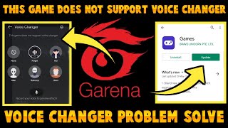 This game does not support voice changer how to change voice in free fire voice changer app [upl. by Marcia]