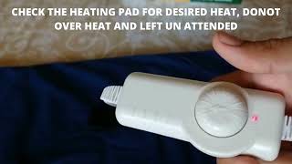 How to use Electric heating Pad Basemed Heating Pad [upl. by Breh203]