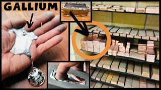 Melting Metal In Your Hand  Gallium  Bulk Copper Heat Exchanges  ASMR Metal Melting  BigStackD [upl. by Idola]