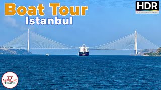 Until The End of The Bosphorus Tour by Boat Istanbul  4K HDR [upl. by Heller]