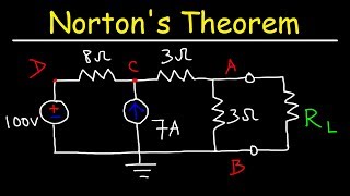 Nortons Theorem and Thevenins Theorem  Electrical Circuit Analysis [upl. by Xyno]