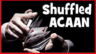 Shuffled ACAAN Card Trick with Tutorial  Any Card At Any Number Berglas Effect [upl. by Atnuahc]