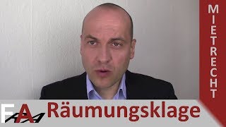 Räumungsklage für Vermieter vom Anwalt erklärt I Rechtsanwalt Bredereck [upl. by Saffier]