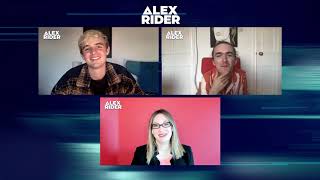 Alex Rider stars Otto Farrant and Brenock OConnor I Interview [upl. by Lubow]