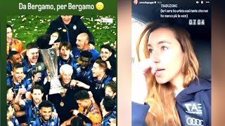 ATALANTA FESTEGGIA SOFIA GOGGIA IN DIALETTO BERGAMASCO [upl. by Handler]