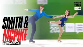 Cayla Smith and Jared Mcpike secure second spot in the pairs SP Gangwon2024 [upl. by Nyssa]