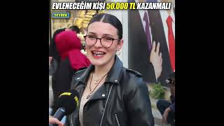 quot50000 TL Altında Kazancı Olanlar Evlenmemquot Asgari Ücretli Biriyle Evlenir misiniz [upl. by Anaiv765]