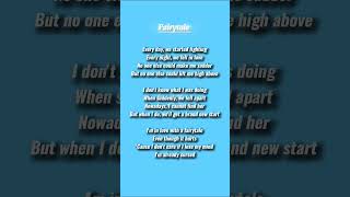 Fairytale Lyrics trending lyrics [upl. by Yrok699]