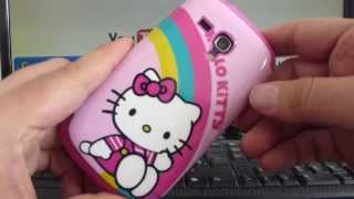 Carcasa Samsung Galaxy s3 mini i8190 Funda hello kitty dura con goma [upl. by Hobie729]