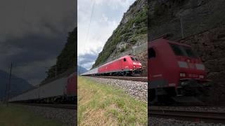 320 SHORT  Beccato Il monocliente INTERMODALTRASPORTI deviato sul Gottardo in transito a Biasca [upl. by Ntsyrk97]