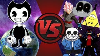 Bendy and The Ink Machine VS The World Bendy vs Bill Cipher Sans GumballEXE amp More [upl. by Zane]