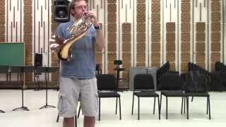 Beethoven Symphony 7 Movement 1  Horn Excerpt [upl. by Skier]