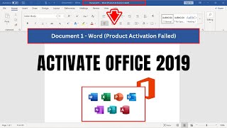 Activate Microsoft Office 2019  Product Activation Failed Office 2019  Fix in 2024 [upl. by Griffie]