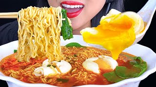 ASMR SPICY RAMEN NOODLES amp EGGS 먹방 Eating Sounds NO TALKING ASMR Phan [upl. by Ted648]