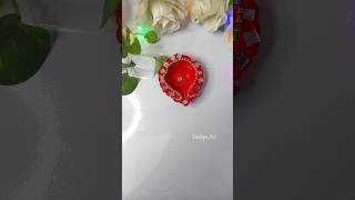 DIY craft diya design for diwali 😱😱sunset fastival diya artandcraft diy shorts painting [upl. by Morgen]