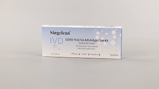 Singclean COVID19 amp FLU AB Antigen Test Kit  Colloidal Gold [upl. by Odnamla]