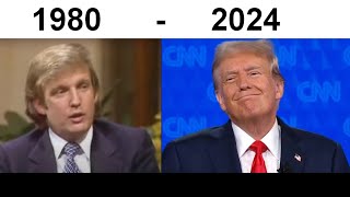 Donald Trump  Clip from every year from 1980 to 2024 [upl. by Suinotna]