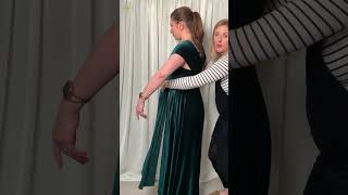 How to Tie a Multiway Bridesmaid Dress  Style Seven  Ft The Secret Bridesmaid [upl. by Paschasia]