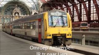 NMBS Omroepbericht AntwerpenCentraal aankondiging tr 2913 naar Liers [upl. by Ciro971]