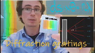 A Level Physics Diffraction gratings [upl. by Lyrak]