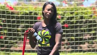 EXERGENIE Speed Development System demo by Keia Pinnick Pro Track Athlete [upl. by Eanram218]