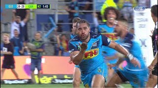 NRL Highlights Gold Coast Titans v Canberra Raiders  Round 1 [upl. by Yhtomit93]