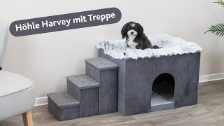 Cave and dog bed in one  with steps Extra bed for dogs [upl. by Andras138]