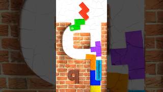 Tetris Alphabet Challenge quotqquot  Softbody Simulation V17 [upl. by Nuoras]