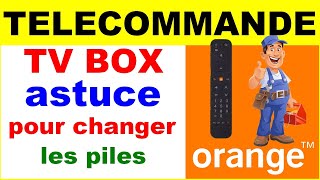 Panne télécommande décodeur TV BOX ORANGE pile comment la tester  Orange TV box remote control [upl. by Inor]