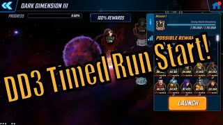 Dark Dimension 3 Timed Run Day 1 Node 12 Marvel Strike Force [upl. by Alyak]