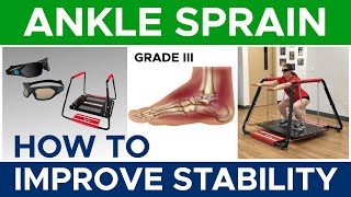 Lateral Ankle Sprain Grade 3  Softball Player  Improving Dynamic Stability  Phase 2 [upl. by O'Connor912]