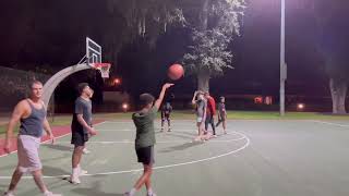 First game of the night 4v4 Uncle Hungry ￼B￼asketball with Michael and Nolan Palm Coast Florida [upl. by Sandy605]