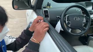 Window Seal Molding Weatherstrip replacement Toyota Prius 2007 [upl. by Eads]