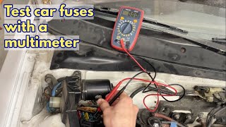 How to test car fuses with a multimeter [upl. by Kiraa]