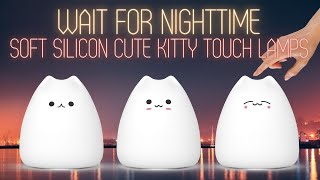 No Fear Of Darkness With Cute Silicone Kitty Cat Lamps [upl. by Eerised335]