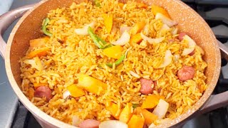 How To Cook Ghana Jollof Rice  Easy Jollof Rice Recipe [upl. by Yror]