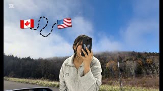 Road Trip Diaries Journey from Canada to USA by car 🇨🇦➡️🇺🇸 with stunning views 🍁 [upl. by Monica]