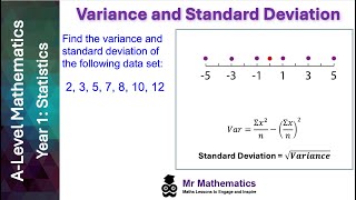 Variance and Standard Deviation  Mr Mathematics [upl. by Neille]