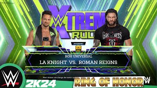 WWE ringofhonor  La Knight VS Roman Reigns [upl. by Lokim515]