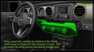 iDatalink Maestro WJL1  Installation tutorial for 2018 Jeep Wrangler 2020 Jeep Gladiator [upl. by Radborne]